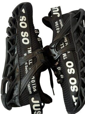 UMYOGO JUST SO SO SHOES WOMENS 38 SIZE 7 BLACK SNEAKERS ATHLETIC RUNNING GYM